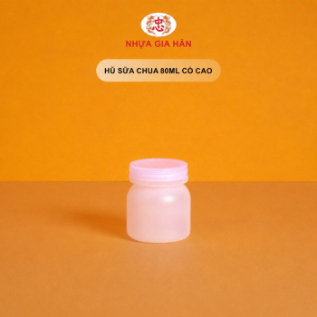 HŨ SỮA CHUA NHỰA HDPE 80ML CỔ CAO - Ảnh 2